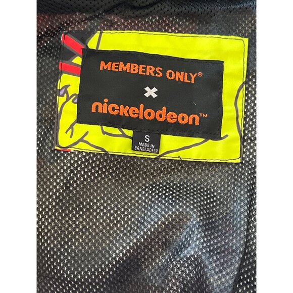 Members Only X Nickelodeon Cartoon Graphic Jacket Size S - Picture 3 of 9
